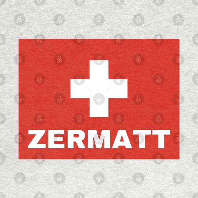 Zermatt City in Swiss Flag by aybe7elf